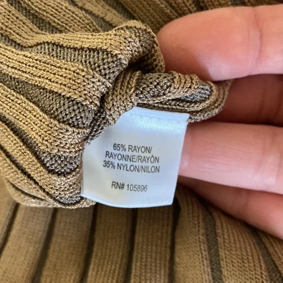 WORTH New York Knit Pleated Midi Skort Camel Tan Size Small - Picture 4 of 6